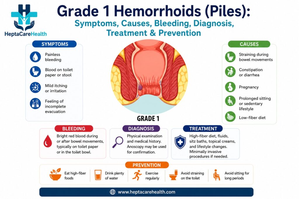 Grade 1 hemorrhoids treatment in Vizag